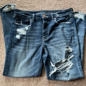 American Eagle Ripped Tomgirl Jeans